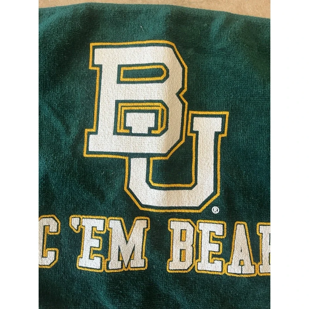 BU Baylor University Golf Caddy Towel Green Sic 'Em Bears Pro Towel Cotton 17x10